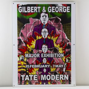 Gilbert and George set of 5 signed exhibition posters