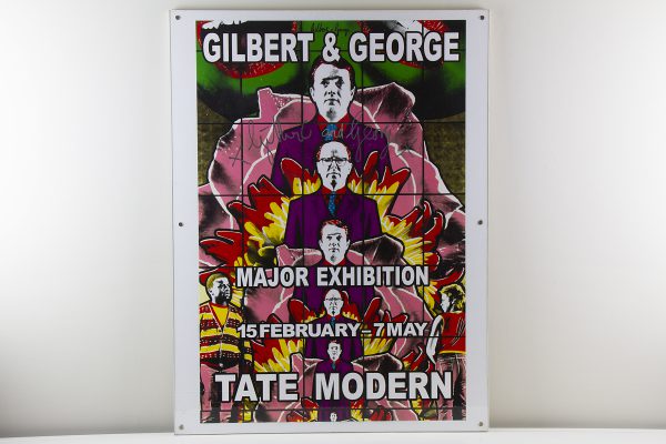 Gilbert and George set of 5 signed exhibition posters
